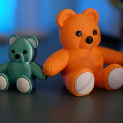 Mô hình Gấu bông Fluffy Teddy Bear