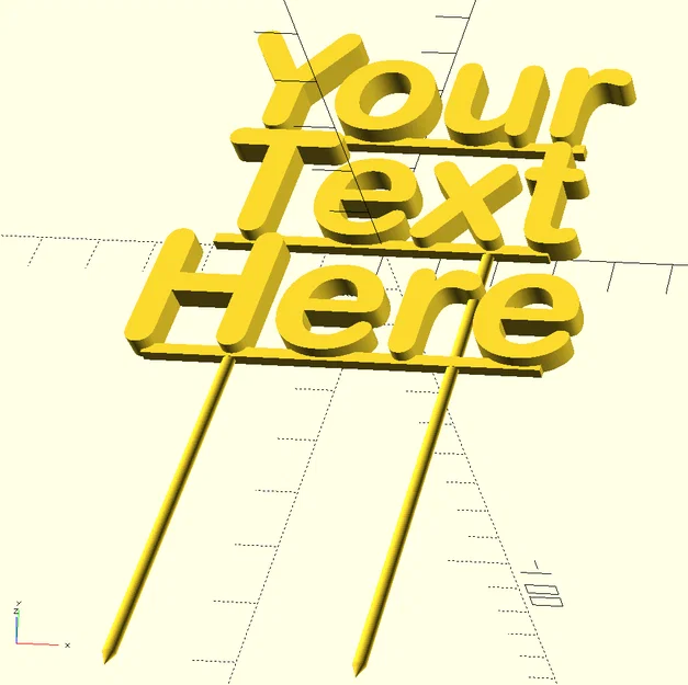 Cake Topper tùy biến (Customizable Cake Topper) - Image 1