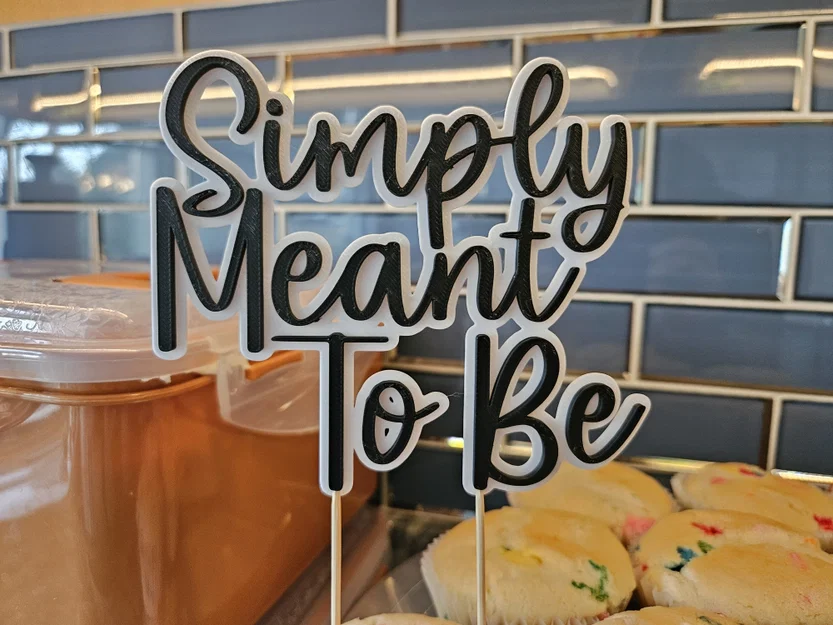 Customizable Cake Topper - Mẫu trang trí bánh tùy chỉnh - Image 1
