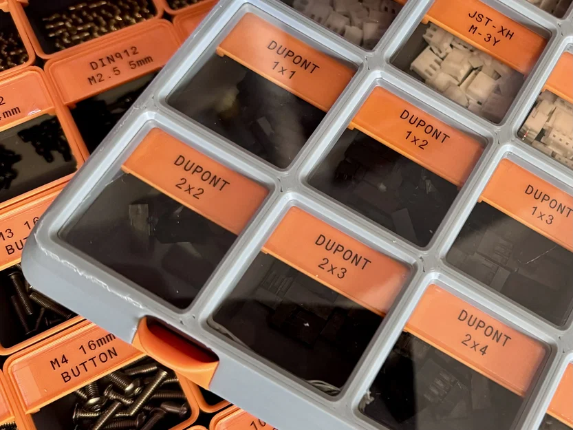 Hộp Modern Gridfinity Case 5x4 5U (remix) - Image 2