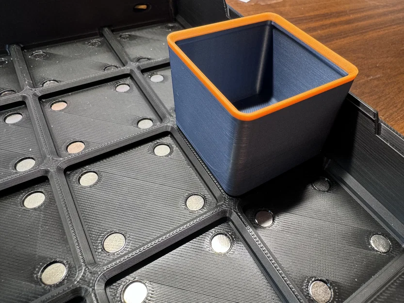 Hộp Modern Gridfinity Case 5x4 5U (remix) - Image 4