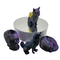 Đế D20 Low Poly – Dice Guardians (Mèo, Cáo, Chó, Đầu Lâu) DnD - Thumbnail 1