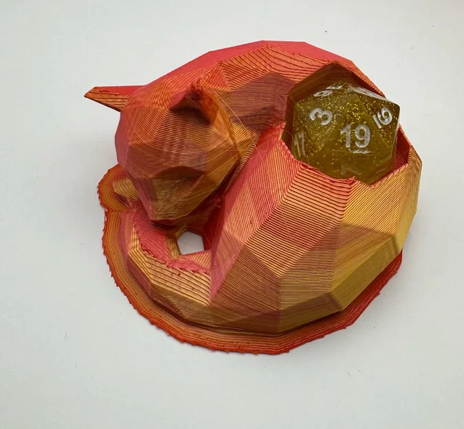 Đế D20 Low Poly – Dice Guardians (Mèo, Cáo, Chó, Đầu Lâu) DnD - Image 2