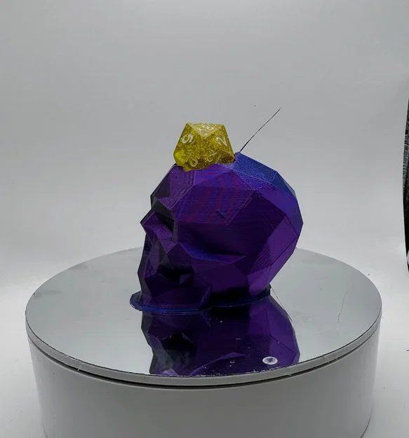 Đế D20 Low Poly – Dice Guardians (Mèo, Cáo, Chó, Đầu Lâu) DnD - Image 8