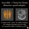 Adapter cuộn Anycubic ~73mm sang 55mm (ví dụ: Bambu Labs AMS) - Thumbnail 2