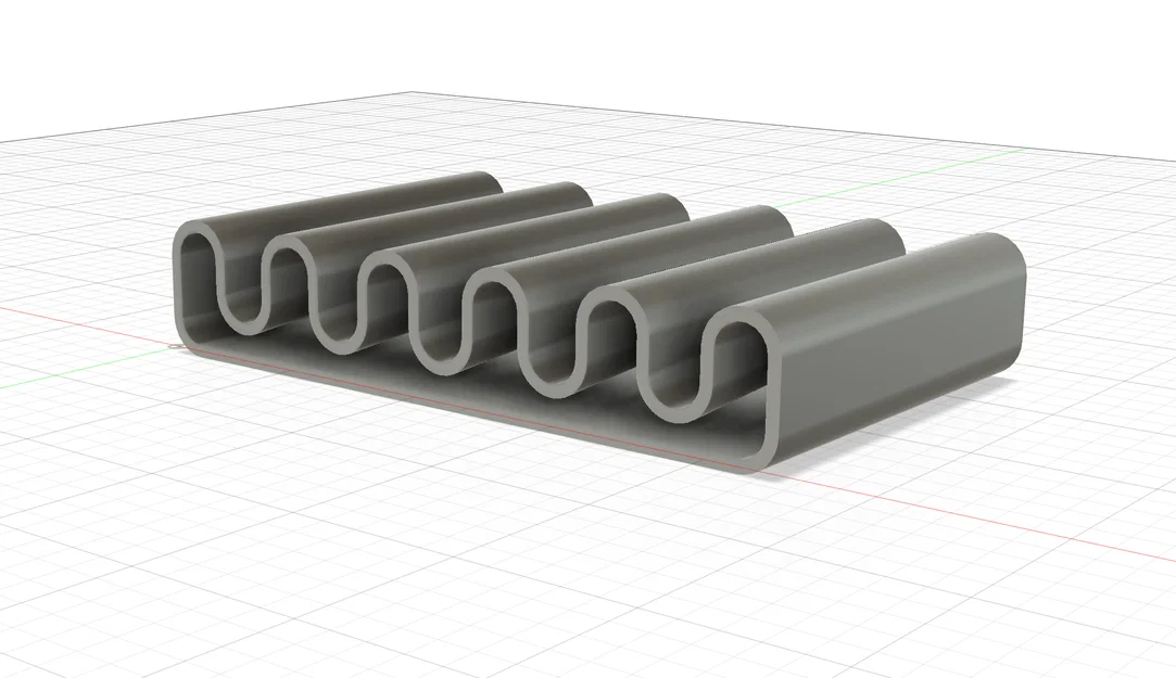 Khay Đựng Xà Phòng Hình Sóng (Soap Dish Serpentine) In 3D Độc Đáo - Image 1