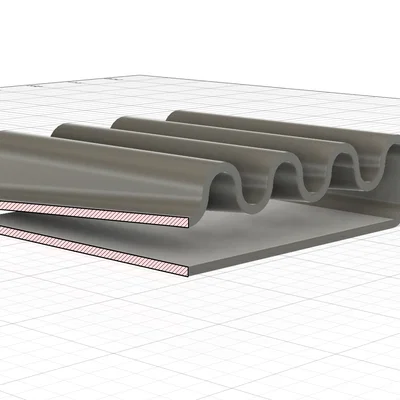 Khay Đựng Xà Phòng Hình Sóng (Soap Dish Serpentine) In 3D Độc Đáo
