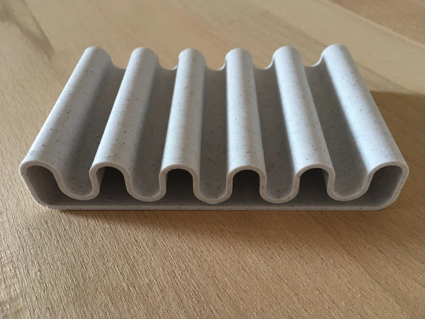 Khay Đựng Xà Phòng Hình Sóng (Soap Dish Serpentine) In 3D Độc Đáo - Image 3