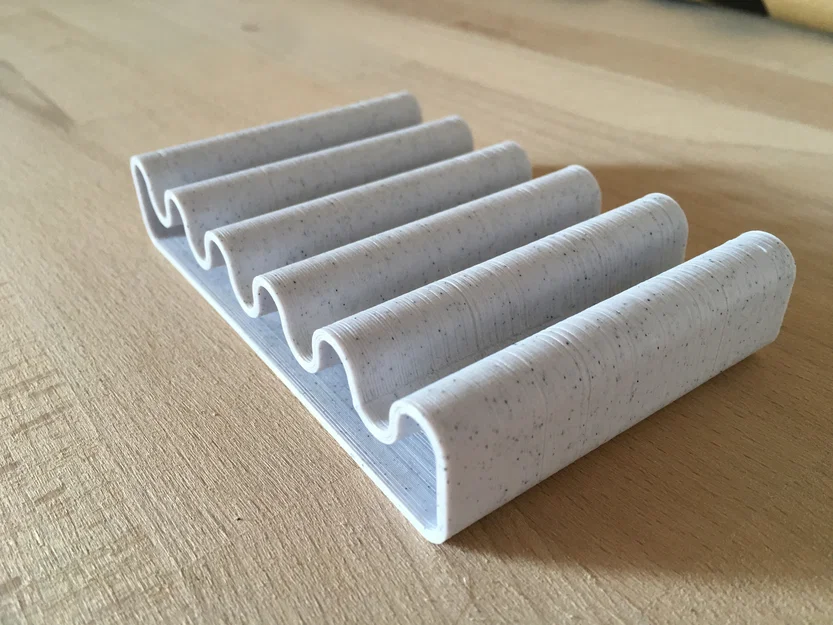 Khay Đựng Xà Phòng Hình Sóng (Soap Dish Serpentine) In 3D Độc Đáo - Image 5