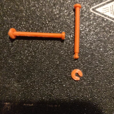 Bộ chốt bản lề và vòng đệm giữ 3D (Hinge pins and washer)