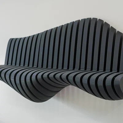 Kệ trang trí gợn sóng dạng ribs (Wavy decorate ribs shelf)