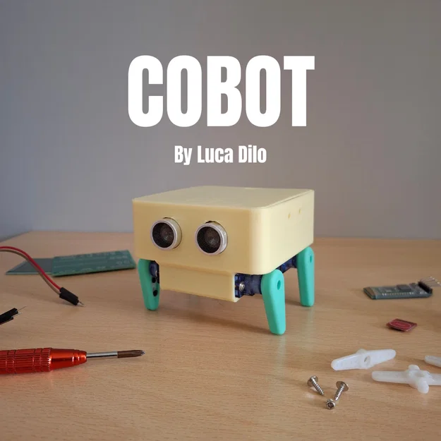 COBOT: Robot 4 chân dùng servo và cảm biến đo khoảng cách - Image 1