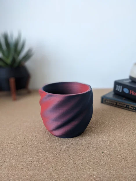 Chậu sen đá xoắn hiện đại cỡ nhỏ - Image 2