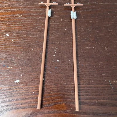 Cột điện/Cột viễn thông tỉ lệ HO (HO Scale Utility/Telephone Pole)