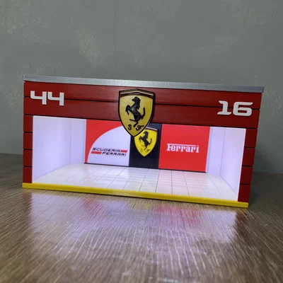 Mô hình gara trưng bày xe Ferrari tỷ lệ 1:64 in 3D