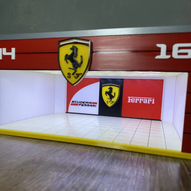 Mô hình gara trưng bày xe Ferrari tỷ lệ 1:64 in 3D - Image 3