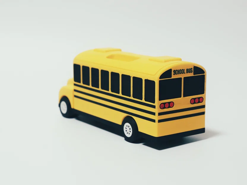 Hộp Bút Hình Xe Buýt Trường Học (School Bus Pencil Case) - Image 4