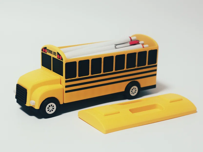 Hộp Bút Hình Xe Buýt Trường Học (School Bus Pencil Case) - Image 10
