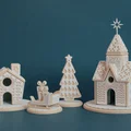 Bộ mô hình làng bánh gừng Gingerbread Village trang trí Giáng sinh - Thumbnail 1