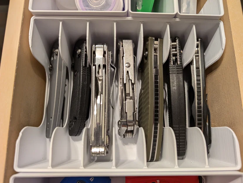 Khay Gridfinity sắp xếp EDC cho dao gấp & multitool - Image 1