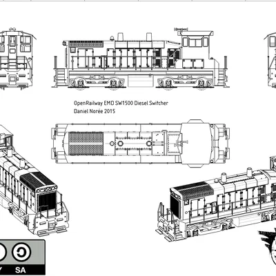 Đầu máy OpenRailway EMD SW1500 tỉ lệ 1:32