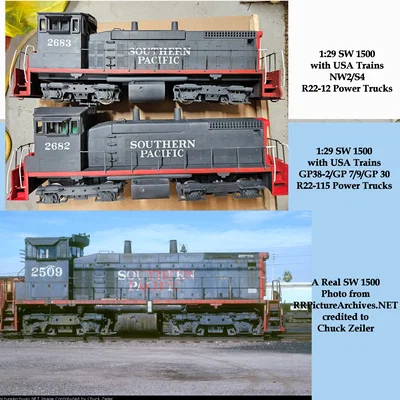 Đầu máy OpenRailway EMD SW 1500 G Scale motorized 1:29 cấu hình SP