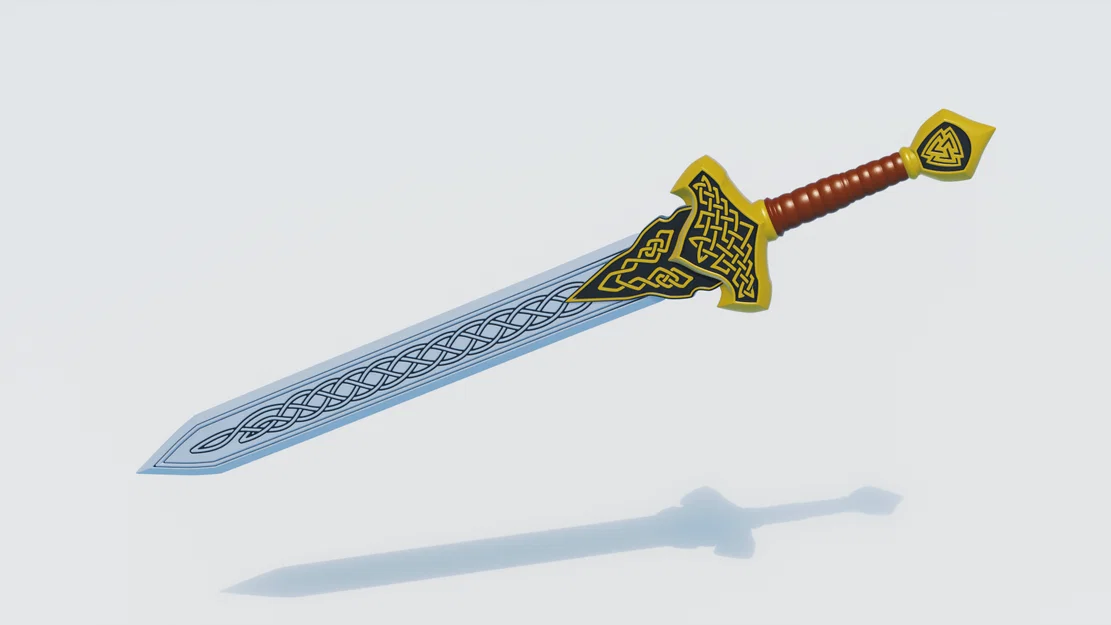Mô hình kiếm Viking 78cm - Tuyệt phẩm trang trí in 3D cực chi tiết - Image 1