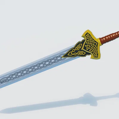 Mô hình kiếm Viking 78cm - Tuyệt phẩm trang trí in 3D cực chi tiết