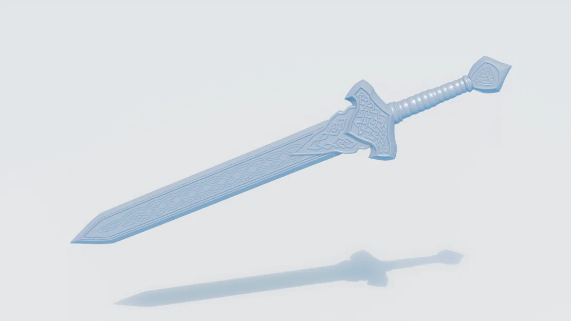 Mô hình kiếm Viking 78cm - Tuyệt phẩm trang trí in 3D cực chi tiết - Image 2