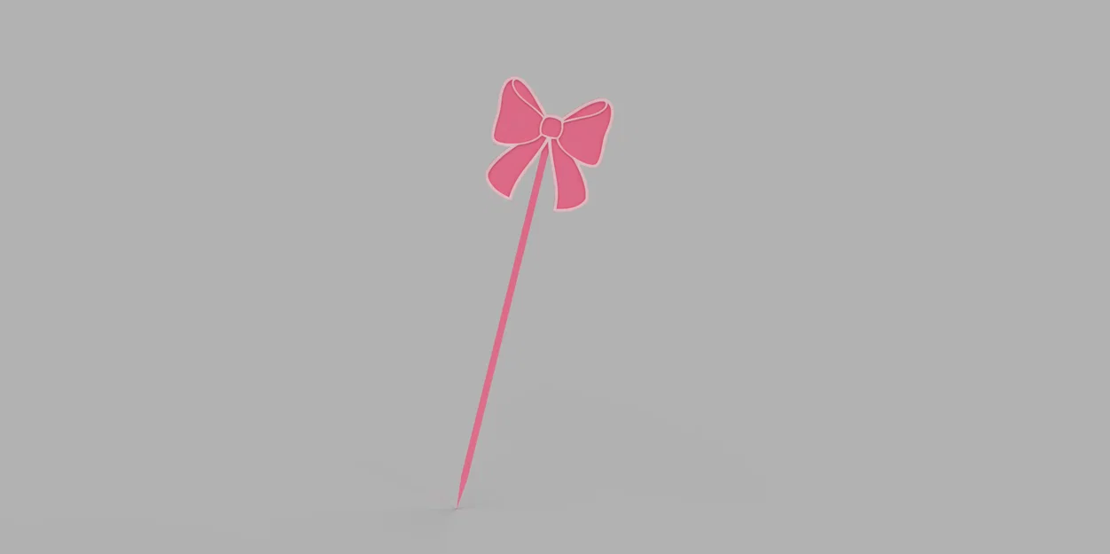 Phụ kiện trang trí bánh sinh nhật hình chiếc nơ (Ribbon Bow Cake Topper) - Image 1
