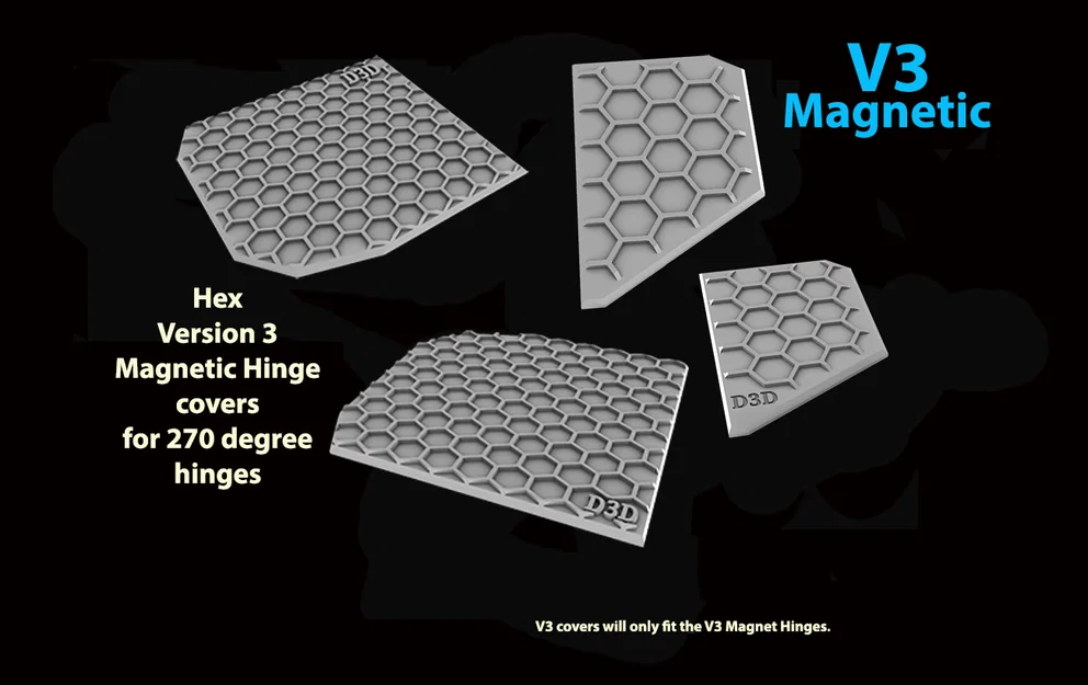 Bộ cover plate nam châm HEX V3 cho bản lề 270 độ V3 - Image 1
