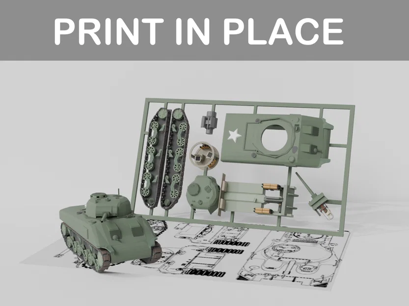 Mô hình xe tăng Sherman Kit Card - In 3D lắp ráp cực dễ - Image 1