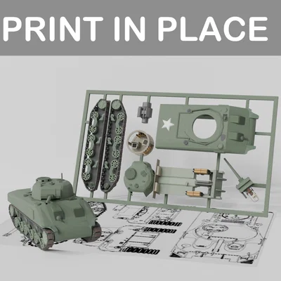 Mô hình xe tăng Sherman Kit Card - In 3D lắp ráp cực dễ