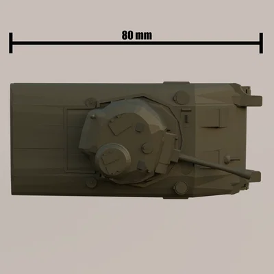 Mô hình xe tăng Sherman M4 Kitcard - In 3D nhanh chóng và chi tiết