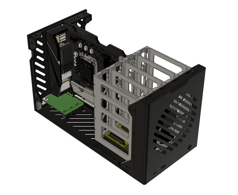 Case NAS ITX 4-Bay Hot-swap - Image 2