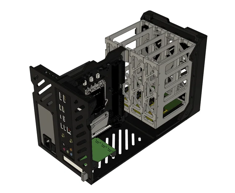 Case NAS ITX 4-Bay Hot-swap - Image 3