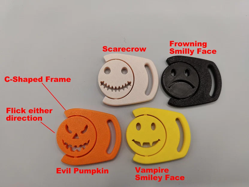Halloween Spinners – Spinner Halloween print in place - Image 1