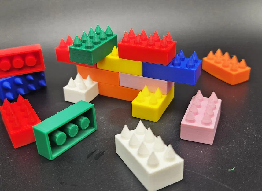 Gạch Lego 2x4 Sắc Nhọn (Sharp Lego 2x4 Brick) - Image 3