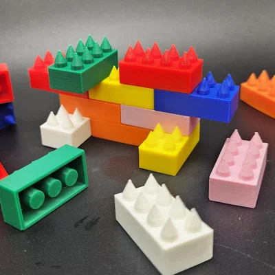 Gạch Lego 2x4 Sắc Nhọn (Sharp Lego 2x4 Brick)