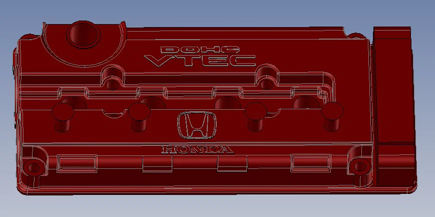 Móc treo chìa khóa mô hình nắp máy Honda VTEC cực chất cho dân mê xe - Image 1