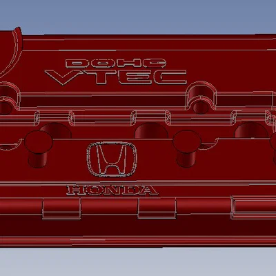 Móc treo chìa khóa mô hình nắp máy Honda VTEC cực chất cho dân mê xe