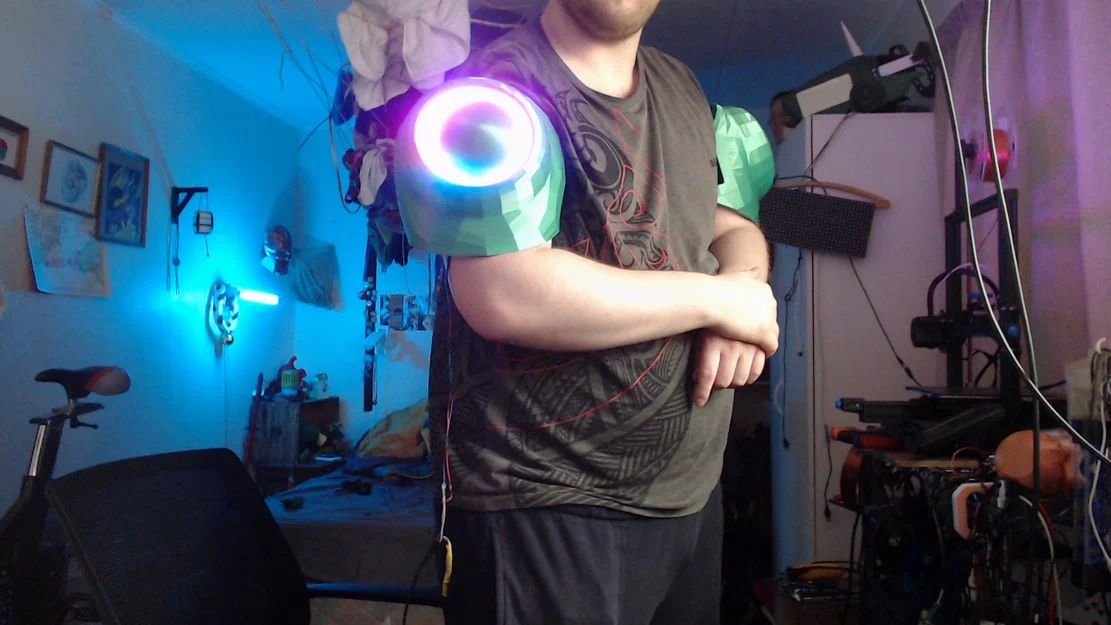 Giáp vai Protogen in 3D tích hợp LED cực chất - Image 1