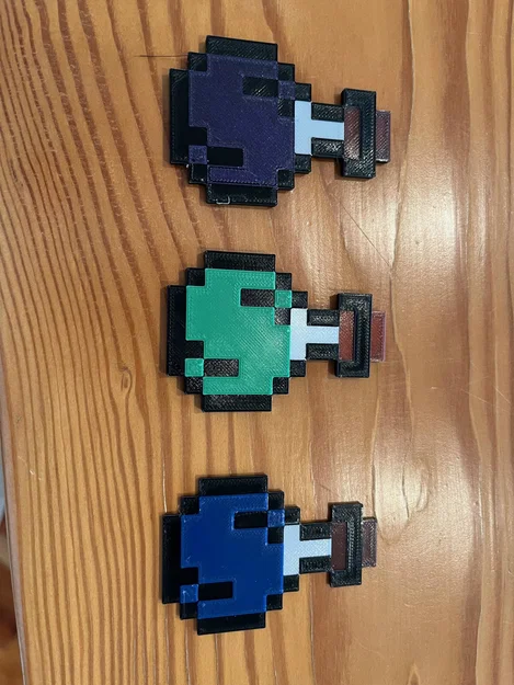 Móc khóa/Đồ trang trí bình thuốc Minecraft - Image 2