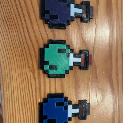 Móc khóa/Đồ trang trí bình thuốc Minecraft