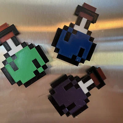 Móc khóa/Đồ trang trí bình thuốc Minecraft