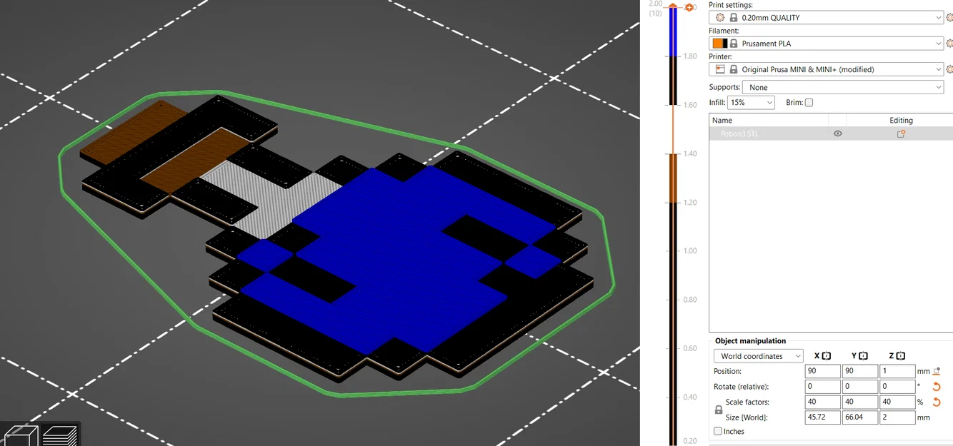 Móc khóa/Đồ trang trí bình thuốc Minecraft - Image 4