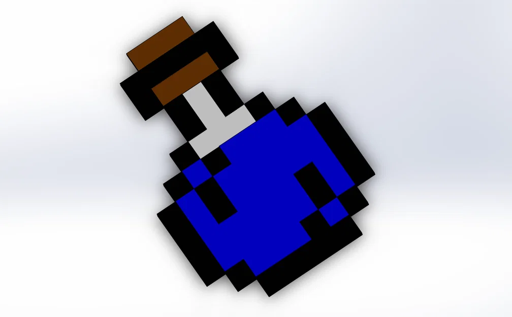 Móc khóa/Đồ trang trí bình thuốc Minecraft - Image 5