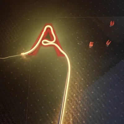 Chữ cái và chữ số gắn đèn LED Neon