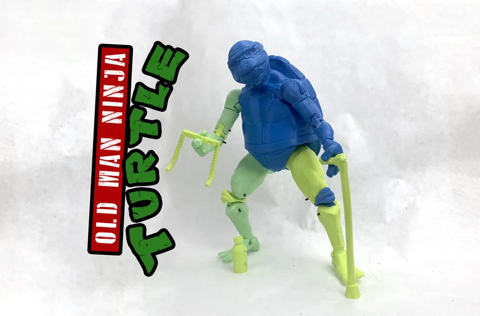 Mô hình Old Man Ninja Turtle (TMNT) - action figure - Image 2