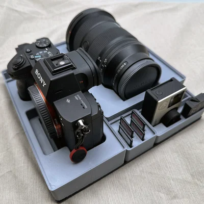 Khay Gridfinity 2x4 đựng body Sony A7 III (holder bin)